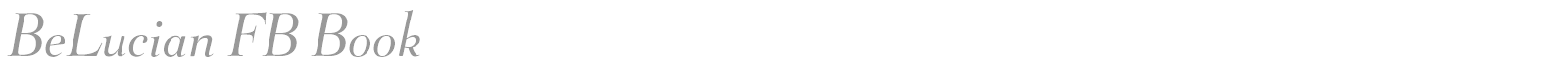 BeLucian FB Book font preview